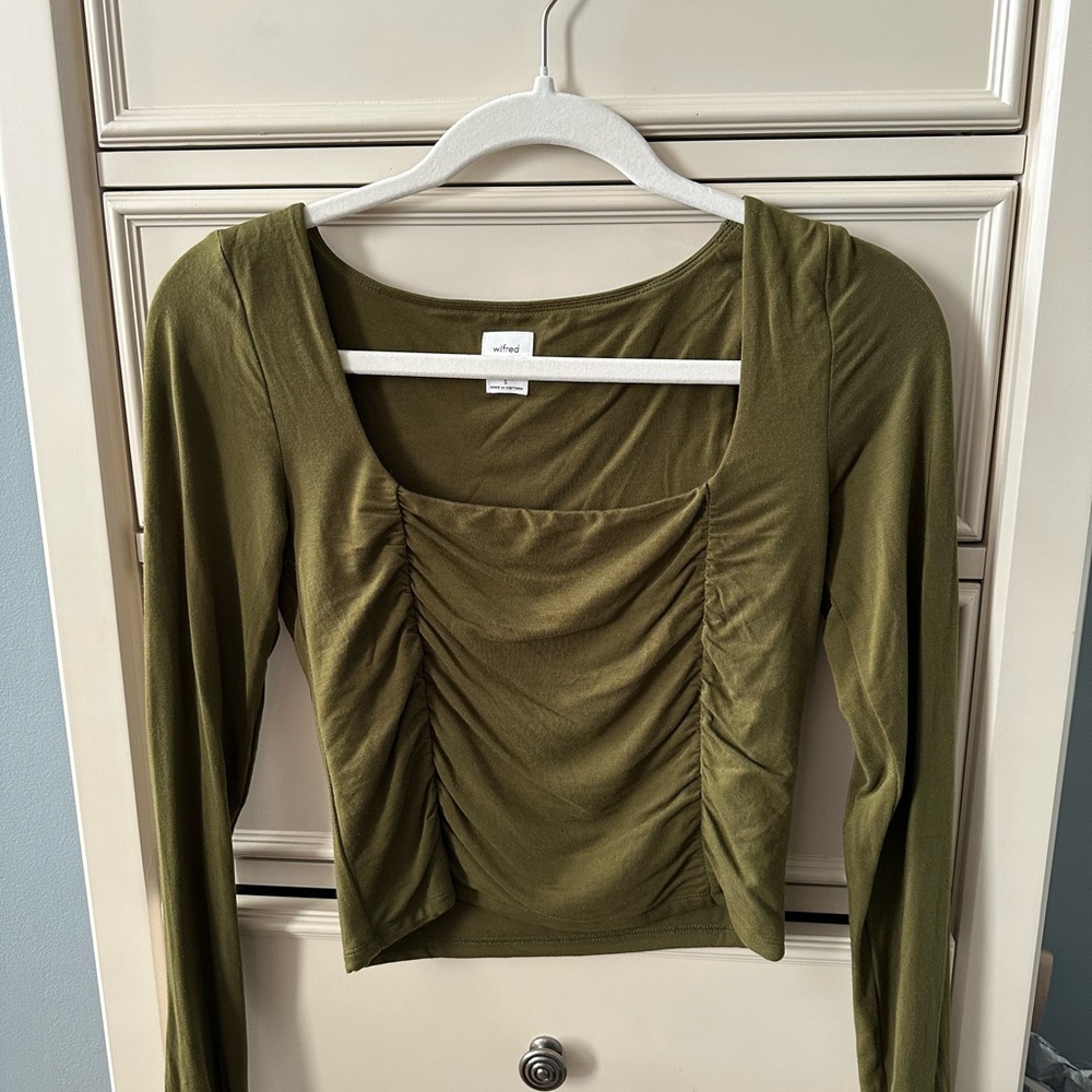 Aritzia Wilfred Lydia Top in Grotto Green, size S